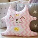 Домик Вигвам,(160х120х120) цвет розовый зигзаг+подушка кошка