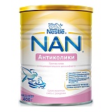 Nestle nan антиколики №1 сухая молочная смесь 400 гр