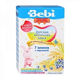 Bebi Premium каша молочная 7 злаков с черникой (с 6 мес) 200 гр
