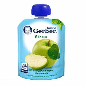 Gerber яблоко (с 6 мес) 80 гр