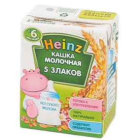 Heinz каша молочная (готовая) многозерновая (с 6 мес) 200 мл