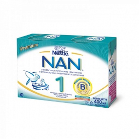 Nestle nan Premium 200 гр*2 шт молочная смесь готовая к употреблению №1