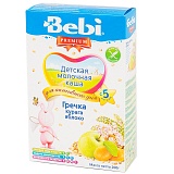 Bebi Premium каша молочная гречневая с курагой и яблоком (с 5 мес) 200 гр