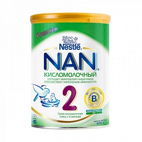 Nestle nan Premium кисломолочный №2 сухая молочная смесь 400 гр