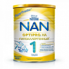 Nestle nan Premium гипоаллергенный №1 сухая молочная смесь 400 гр
