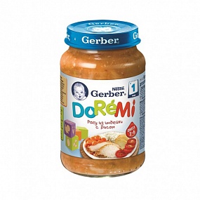 Gerber doremi рагу из индейки с рисом (с 12 мес) 200 гр