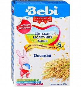 Bebi Premium каша молочная овсяная (с 5 мес) 200 гр