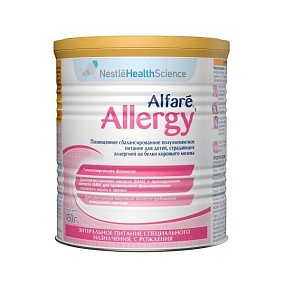 Nestle alfare allergy сухая молочная специализированная смесь 450 гр