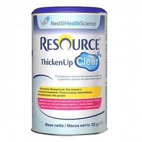 Nestle ресурс thickenup clear загуститель для еды и напитков 125 гр