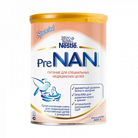 Nestle pre nan сухая молочная специализированная смесь +удобная ложка 400 гр