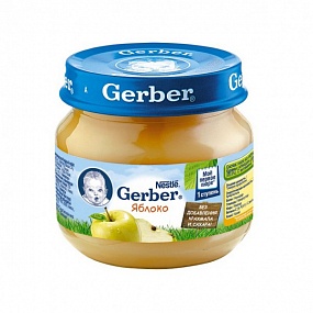 Gerber яблоко (1 ступень) 80 гр