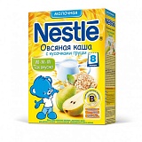 Nestle каша молочная овсяная с грушей (с 8 мес) 250 гр
