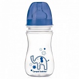 Бутылочка Canpol Babies в наборе с соской молочной силиконовой 240 мл