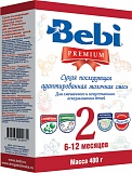 Bebi Premium 2 сухая молочная смесь с 6-12 мес. 400 гр. Картон